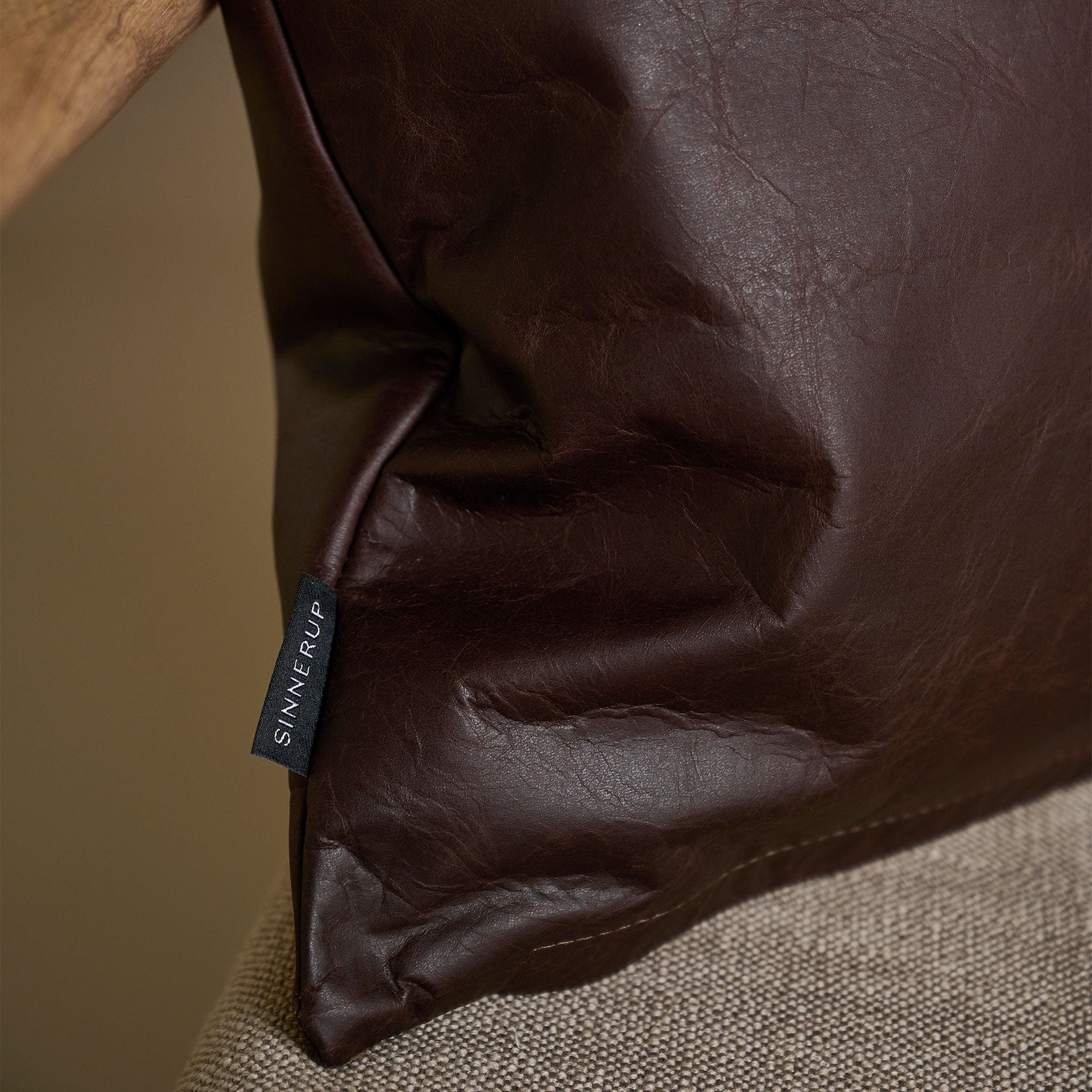 Læder pude 45x45 cm